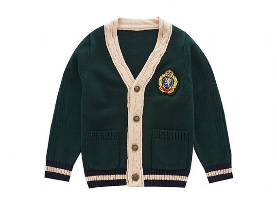 Red Color School Uniform Sweaters , Boys School Sweater Anti Shrinkage - 11811119