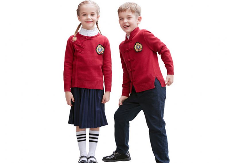 Custom Made Chinese Style School Cardigan Sweaters For Kids And Youth - 11811678