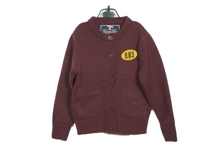 Purple Long Sleeve Cardigan Kids Knit Sweater Winter Designs With Two Pockets - 12396195