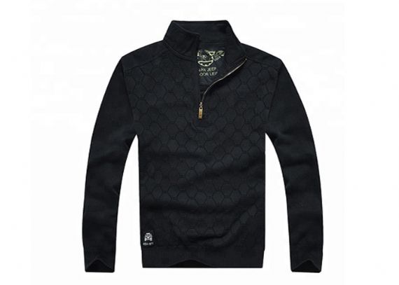 ULTRAVIOLETA anti del modelo de la tela escocesa del suéter del uniforme militar que hace punto del cuello alto para los hombres - 11272325