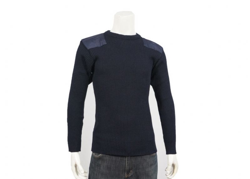 Suéter de policía uniforme de comando azul marino - 12316817