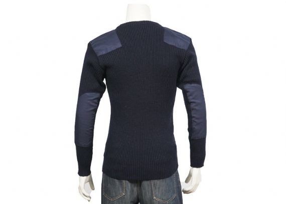 Suéter de policía uniforme de comando azul marino - 12316817