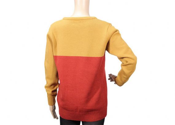 Prendas de punto del jersey del jersey del modelo del gato lindo del telar jacquar rojo y amarillo para las señoras jóvenes - 12093445
