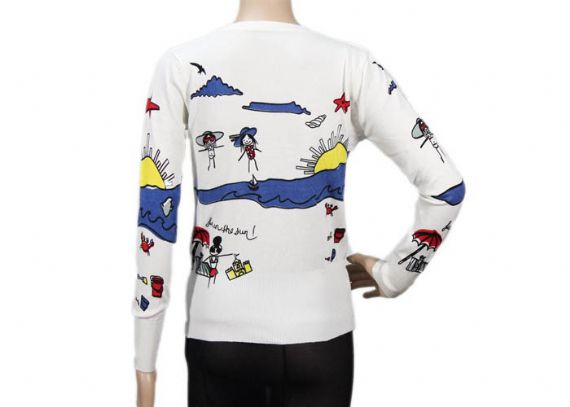 Casual de punto para mujer, tops cortos, cárdigan estampado, suéter delgado y ajustado - 12102959