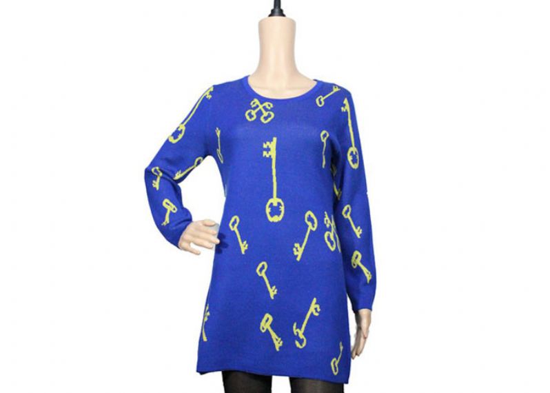 Suéter de punto de mujer de Lurex brillante de primavera y otoño para mujer Jersey de manga larga - 12105068