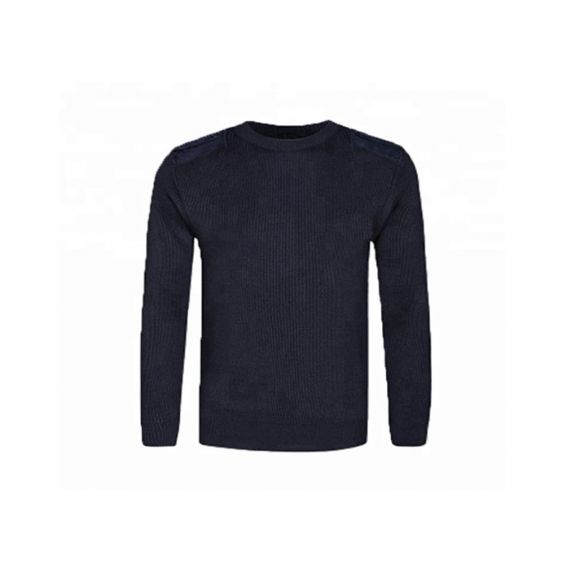 Suéter uniforme militar de segurança azul marinho suéter em material de lã e poliéster - 11272308
