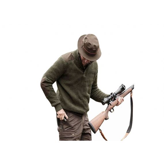 Suéter uniforme militar gola alta de lã padrão meio comprimento retardador de chama - 11272315