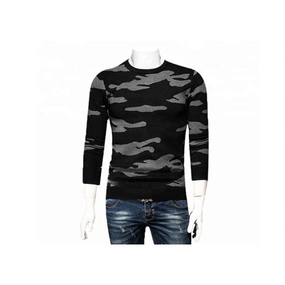 Suéter uniforme militar tanque do exército suéter de lã fina manga longa para camuflagem - 11272326