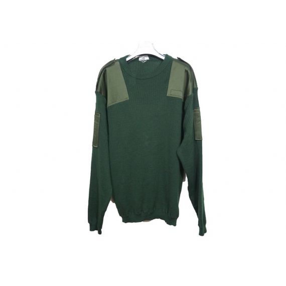 Suéter uniforme militar Oliver Green lã gola redonda - 12316627
