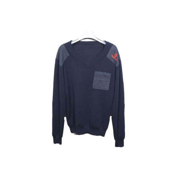 Suéter de inverno de poliéster grosso calibre 7 masculino estilo militar com manga completa - 12317100