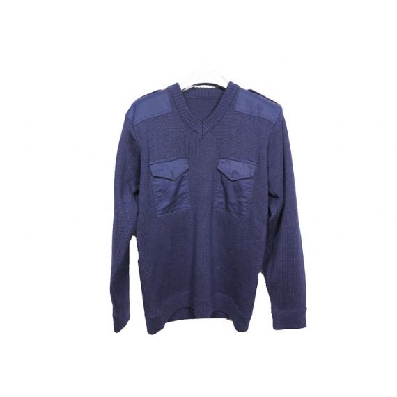 Suéter uniforme militar de inverno personalizado azul marinho mistura de lã masculina suéter militar - 12317119