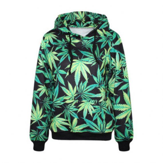 Moletom com estampa de folhas - SPS36