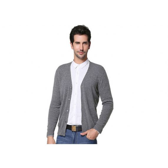 Suéteres de cashmere apertados e profundos, macios e com toque quente para homens - 11272366