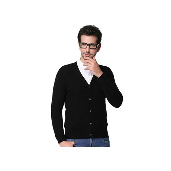 Suéteres de cashmere apertados e profundos, macios e com toque quente para homens - 11272366