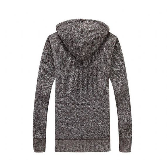 Suéter masculino de malha ISO M L XL decote em V com zíper - 13245159