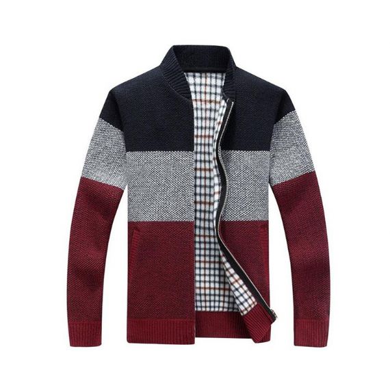 Camisola de malha aconchegante com zíper OEM manga longa com zíper - 13245878