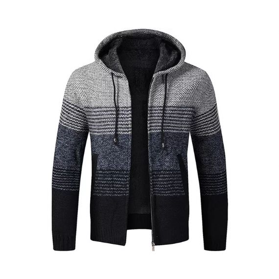 Suéter de malha com capuz M L Youth plush com capuz solto - 13246435