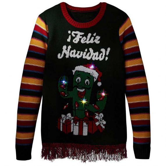 Suéter de Natal Feio de Tricô Infantil Leve - Suéter de Gola Redonda para Cima - 11153758