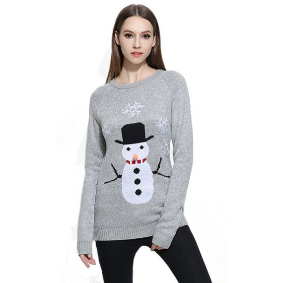 Suéter Feminino Feminino de Malha Jacquard - 11153798