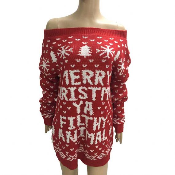 Suéteres de Natal personalizados Ya animal imundo - XW19