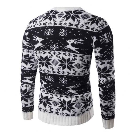 Suéteres de cardigan de natal masculinos com gola em v fornecedor - 11179938