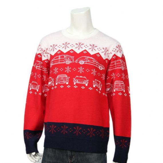 Moletom de Natal Jacquard de tricô personalizado floco de neve acrílico para homens - 11658843