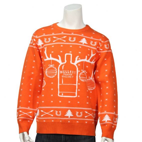 Bullelt Frontier Whisky Holiday Suéter de Natal grande e alto feio - 11659349