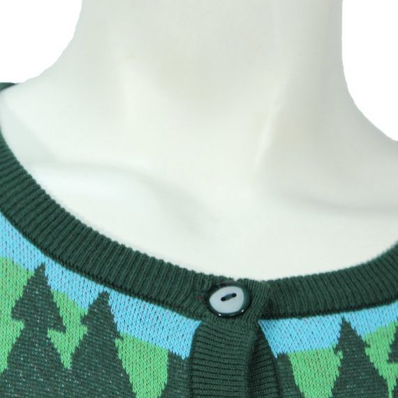 Fábrica de algodão acrílico tricotado boneco de neve montando Xmas Cardigan Masculino - 12126429