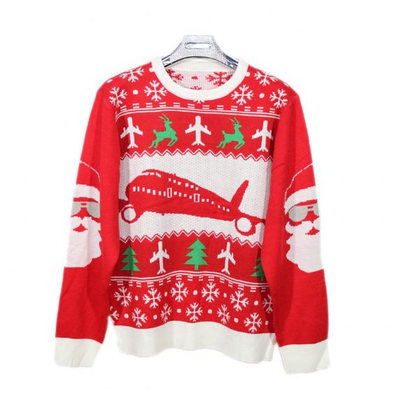 Suéter Feio de Natal Masculino de Tricô Vermelho Taxiway Fabricante - 12131865