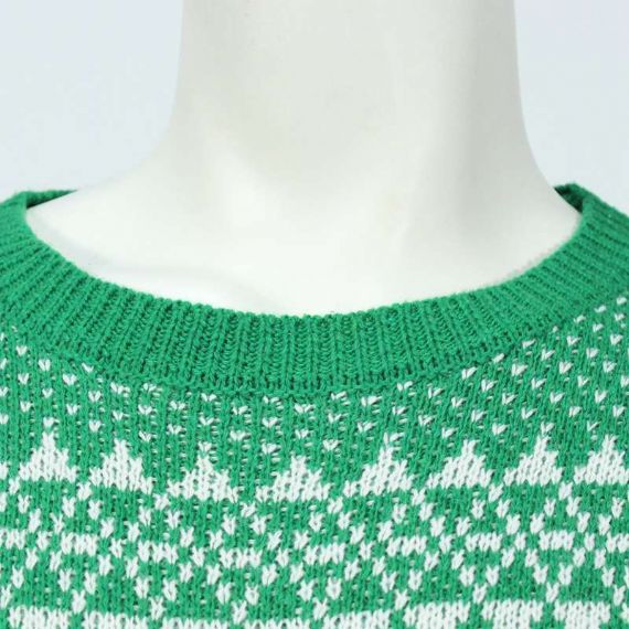 Suéter Masculino Inverno Algodão Verde Manga Longa Rena Feia Natal - 12133882