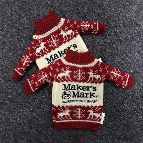 Suéter de garrafa de vinho personalizado de poliéster sustentável capas Koozie para marca do fabricante - BS01