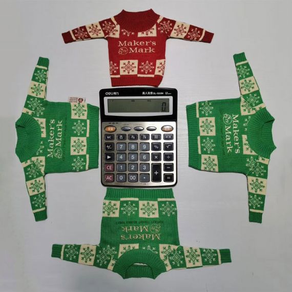 Suéter de garrafa de vinho personalizado de poliéster sustentável capas Koozie para marca do fabricante - BS01