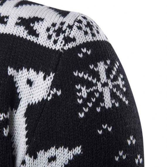 Proveedor de suéteres de rebeca de Navidad para hombre con cuello en V - 11179938