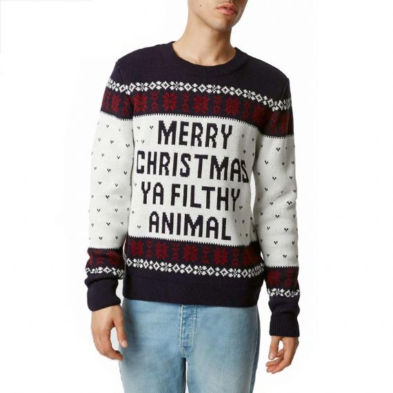 Home Alone Ya Filthy Animal Suéter navideño feo - 11179944