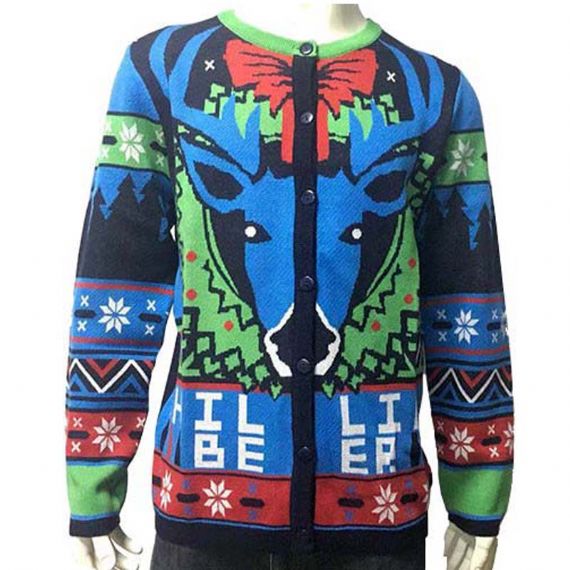 S-6XL 12GG Suéteres de Navidad de cerveza de mezcla de acrílico de algodón - 11667627