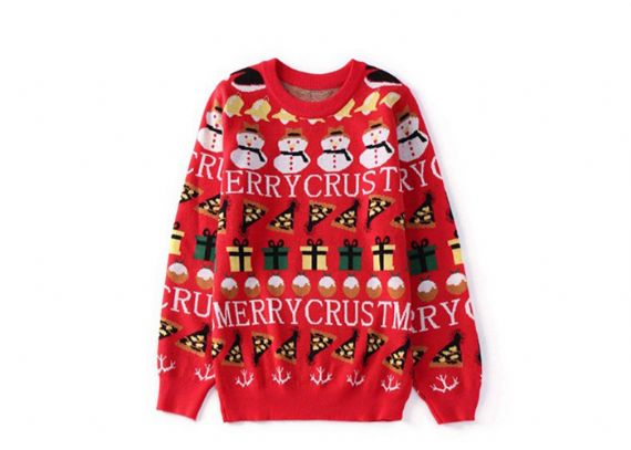 Suéter navideño feo con copo de nieve jacquard Técnicas tejidas por computadora - 11153794