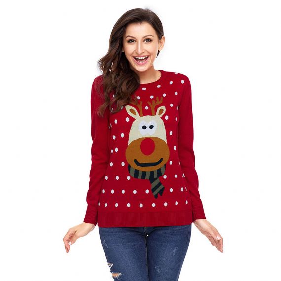 Suéter navideño feo personalizado para mujer - XW14