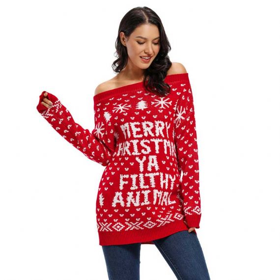 Jerséis de Navidad personalizados Ya Filthy Animal - XW19