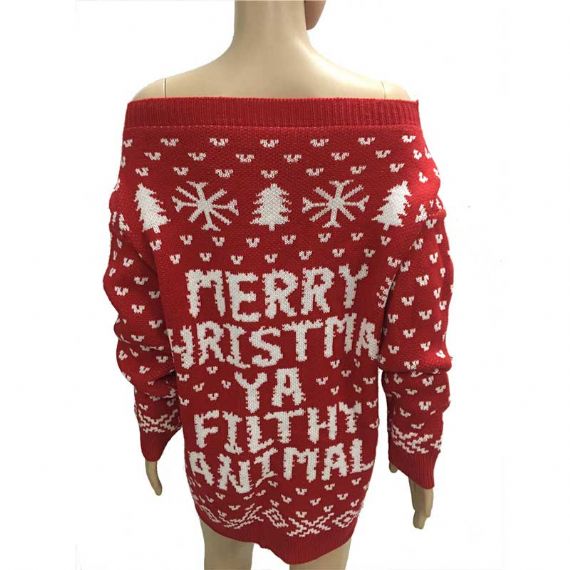 Jerséis de Navidad personalizados Ya Filthy Animal - XW19