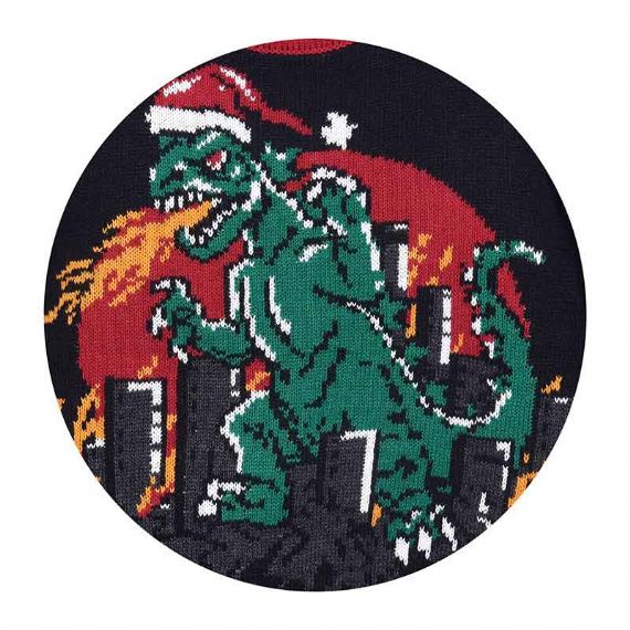 Suéter navideño feo de dinosaurio para niños