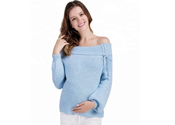 Suéteres de invierno de maternidad de estilo europeo, suéter de maternidad de gran tamaño - 11272440