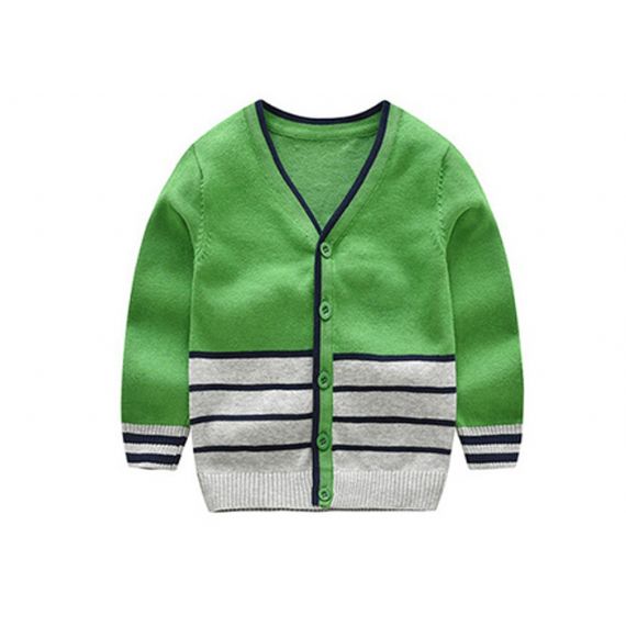 2019 mais recente novo design clássico masculino cardigan de malha listrado decote em v - 11272148