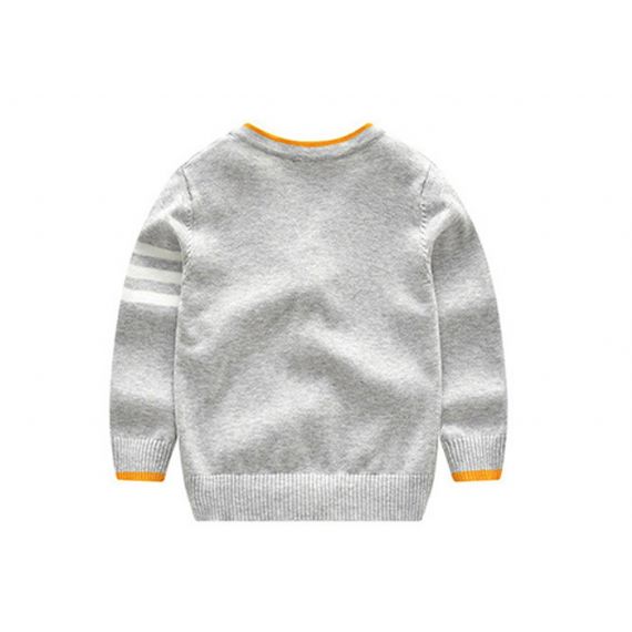 Camisola de malha personalizada para meninos cardigan listras tipo padrão respirável com - 11272154
