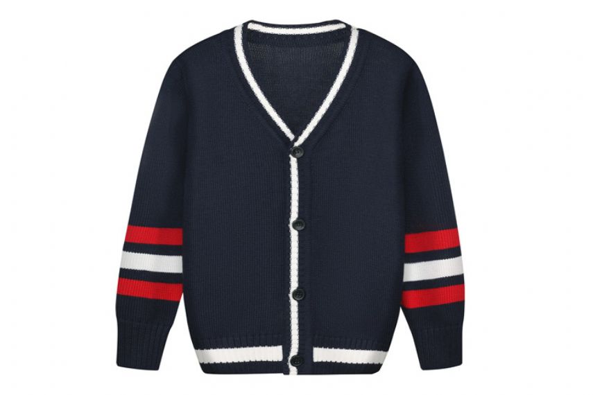 Vestido del suéter de las muchachas de la manga larga, calibre del estilo 12 del Reino Unido de los vestidos de la niña pequeña - 11272162