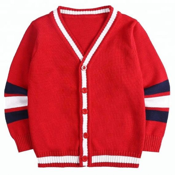 Cardigan de uniforme escolar cinza azul royal - 11272187