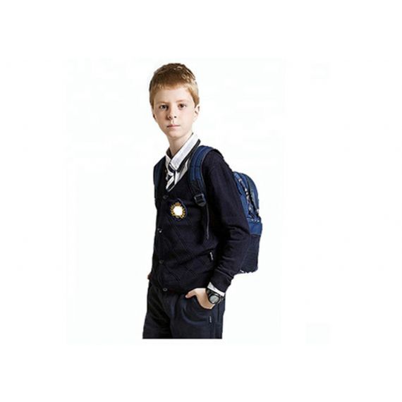 Suéteres de uniforme escolar estilo britânico antiestático manga longa para crianças - 11272189