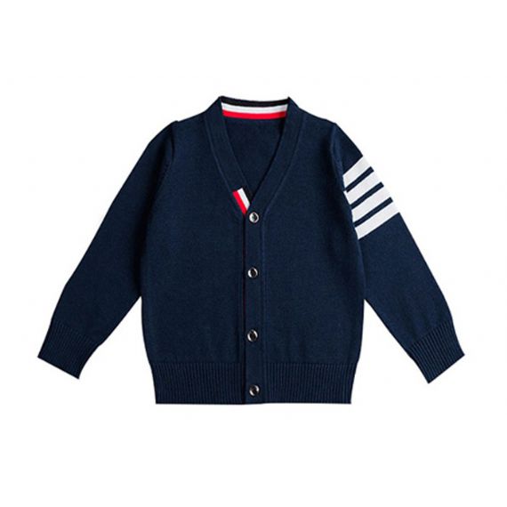 Bonito uniforme escolar cardigan com gola em v outono para alunos do ensino fundamental - 11272192