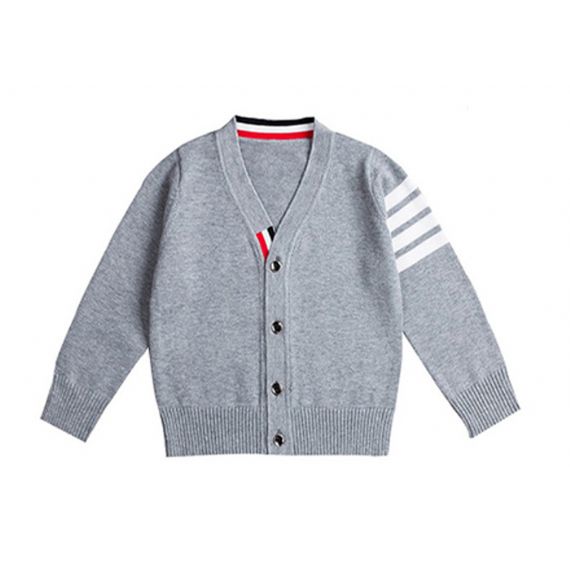 Bonito uniforme escolar cardigan com gola em v outono para alunos do ensino fundamental - 11272192