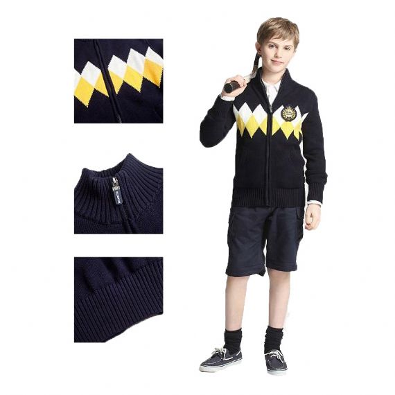 Colete de uniforme escolar suave anti-rugas design para meninos e meninas - 11272196