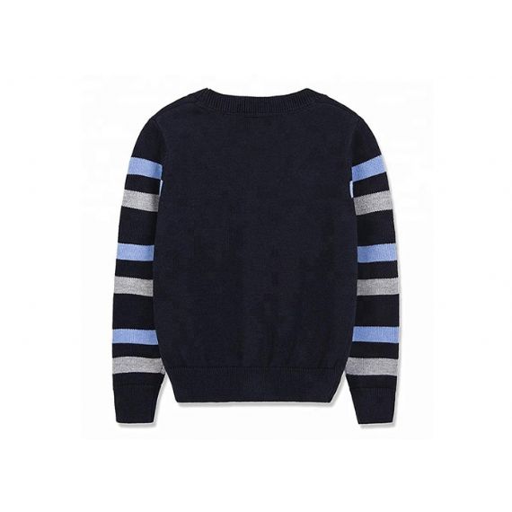 Suéteres de uniforme escolar de tricô manga longa algodão e material acrílico para meninos - 11272224